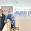 Las profesoras Mª Dolores Berrade y Mª Belén Sánchez-Valverde en la inauguración de la exposición